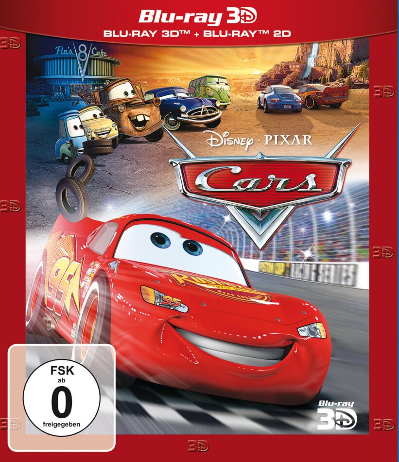 Cars (2006) Blu-ray 3D + Blu-ray