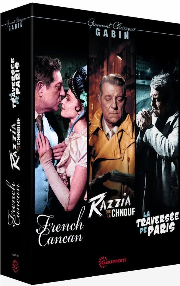French Cancan / Razzia sur la chnouf / La traversée de Paris - Gabin (1955) Collection Gaumont Classiques, 3 DVDs