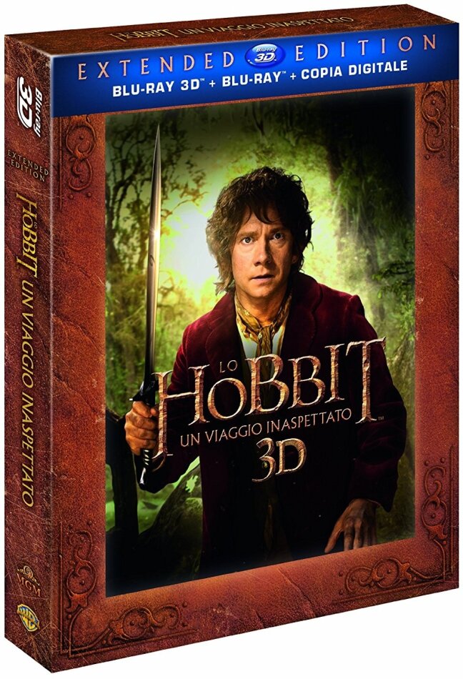 Lo Hobbit - Un viaggio inaspettato (2012) Extended Edition, 5 Blu-ray 3D (+2D)