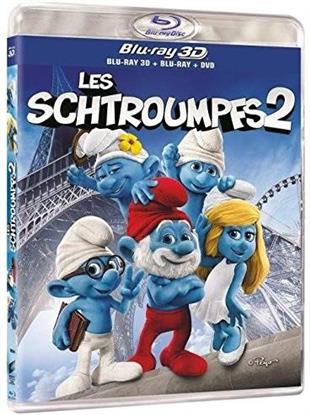 Les Schtroumpfs 2 (2013) (Blu-ray 3D (+2D) + 2 Blu-ray + DVD)
