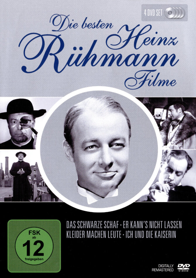 Die besten Heinz Rühmann Filme n/b, 4 DVD
