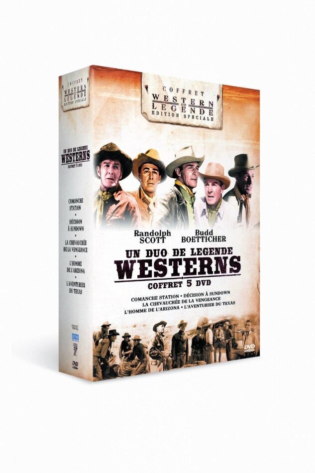 Randolph Scott / Budd Boetticher - Un due de légende Westerns 5 DVD