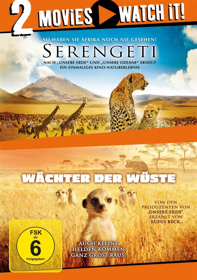 Serengeti / Wächter der Wüste 2 DVDs