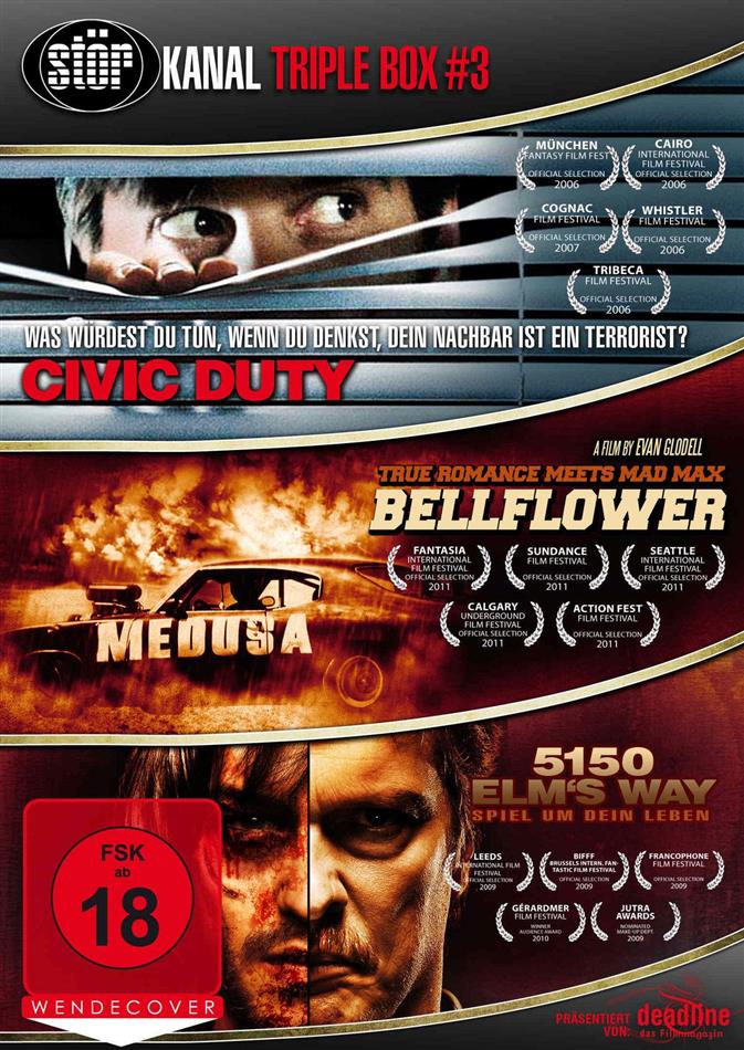 Störkanal Triple Box 3 - Civic Duty / Bellflower / 5150 Elm's Way 3 DVDs