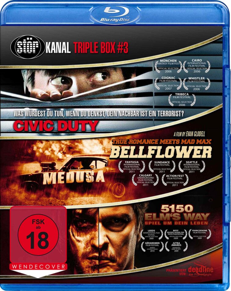 Störkanal Triple Box 3 - Civic Duty / Bellflower / 5150 Elm's Way 3 Blu-rays