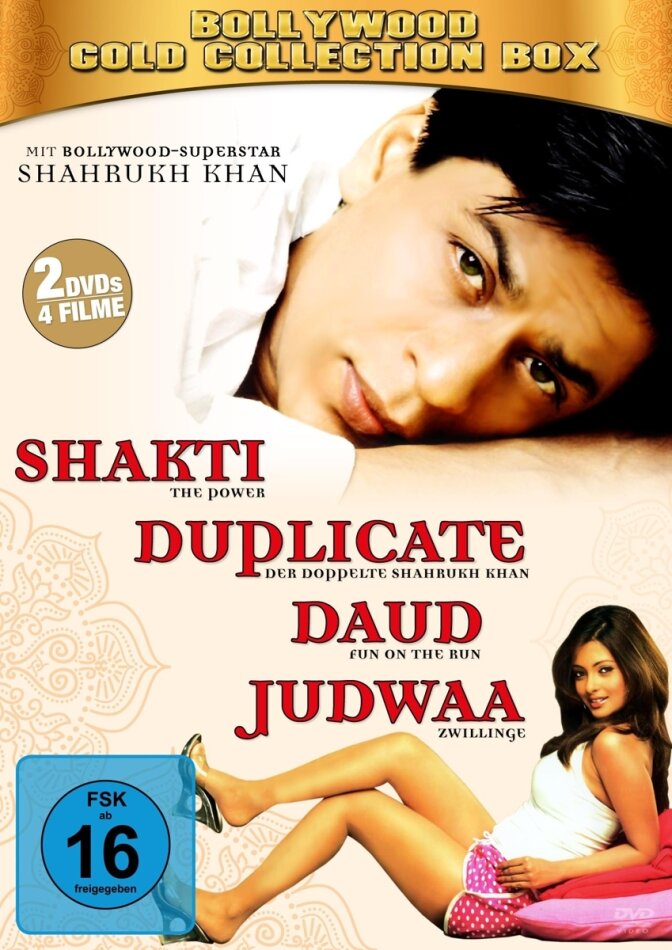 Shakti / Dupilcate / Daud / Judwaa - Bollywood Gold Collection Box 2 DVDs