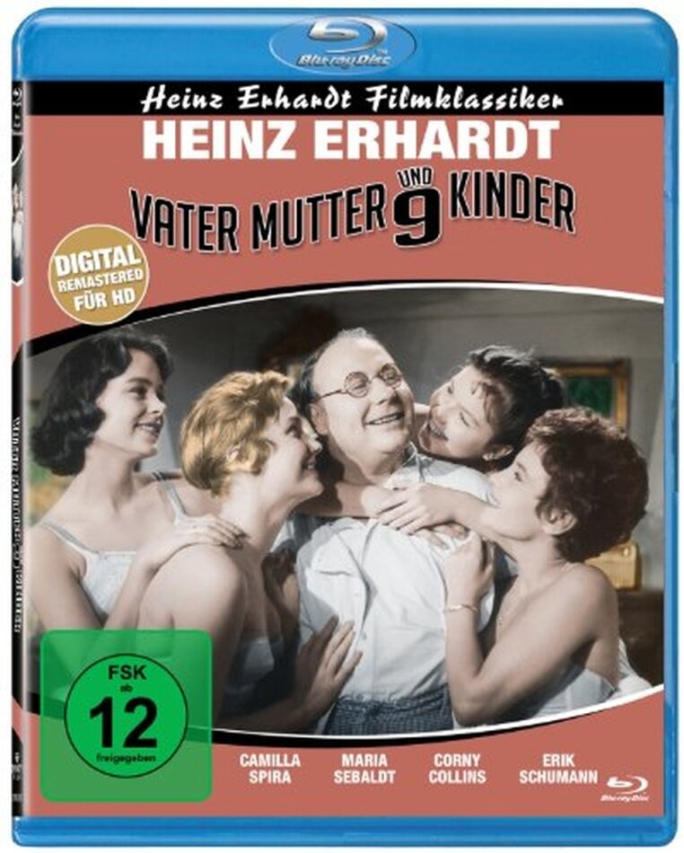 Vater, Mutter und 9 Kinder n/b