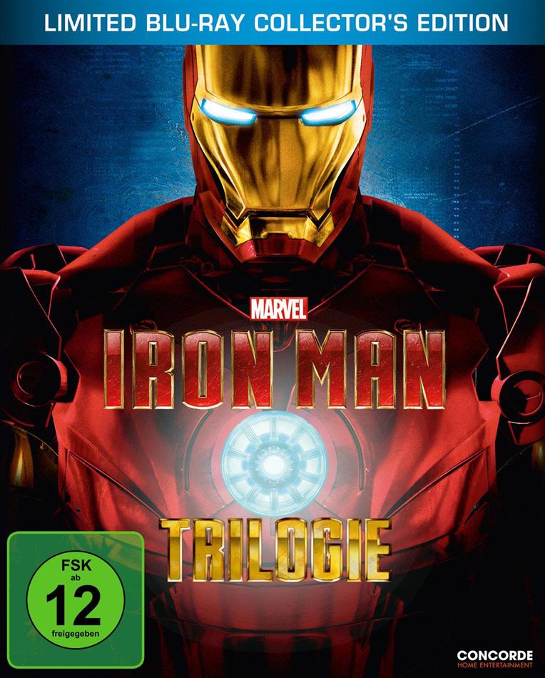 Iron Man Trilogie Collector's Edition Limitata, Steelbook, 3 Blu-ray