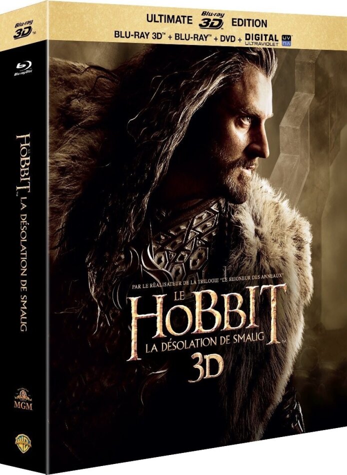 Le Hobbit 2 - La désolation de Smaug (2013) Blu-ray 3D + 2 Blu-ray + DVD