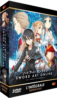 Sword Art Online - Saison 1.1 - Int&eacute;grale Arc 1: Aincrad - Sword Art Online (&Eacute;dition Gold, 3 DVD)