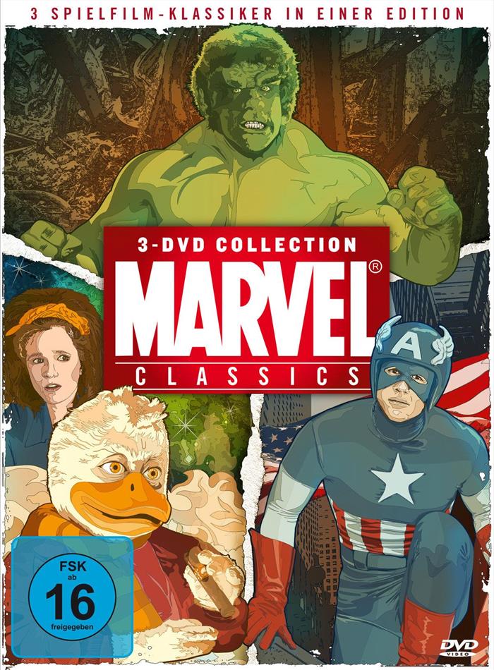 Marvel Classics - Howard / Captain America / Der unglaubliche Hulk 3 DVD