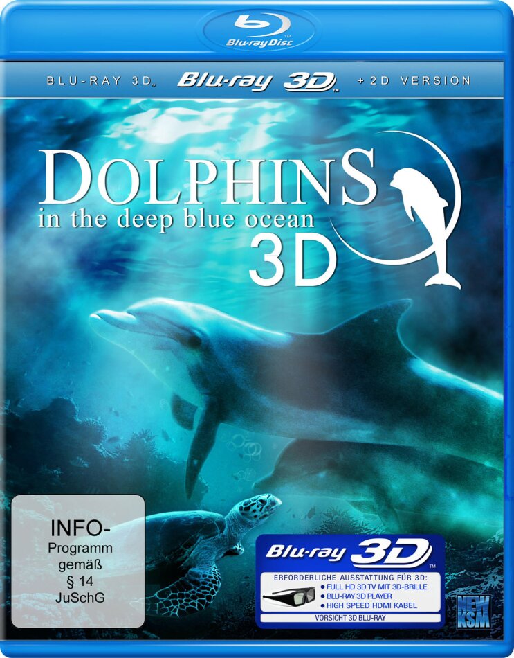 Dolphins in the Deep Blue Ocean