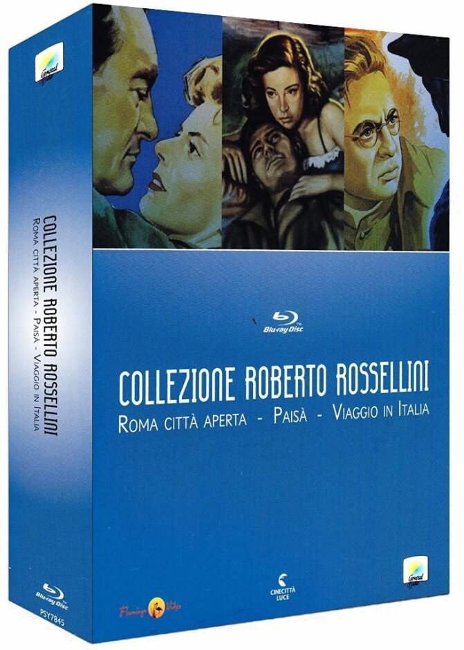 Collezione Roberto Rossellini - Roma, città aperta / Paisà / Viaggio in Italia n/b, 3 Blu-ray