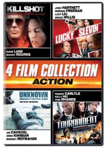 4 Film Collection: Action - Killshot / Lucky Number Slevin / Unknown / The Tournament 3 DVDs