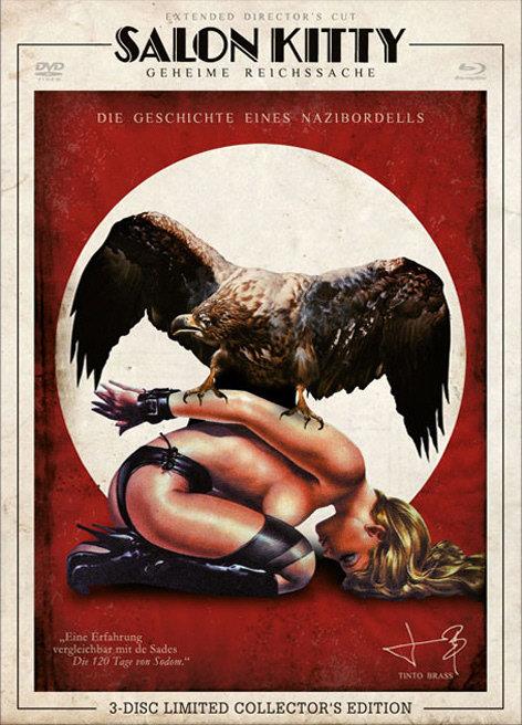 Tinto Brass - Salon Kitty (1976) Cover D, Collector's Edition, Limited Edition, Uncut, Blu-ray + 2 DVDs