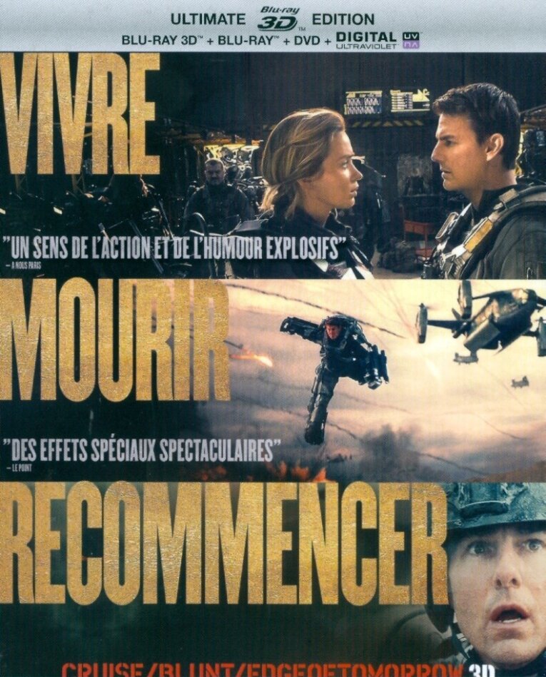Edge of Tomorrow - Vivre Mourir Recommencer (2014) 2 Blu-ray 3D (+2D)