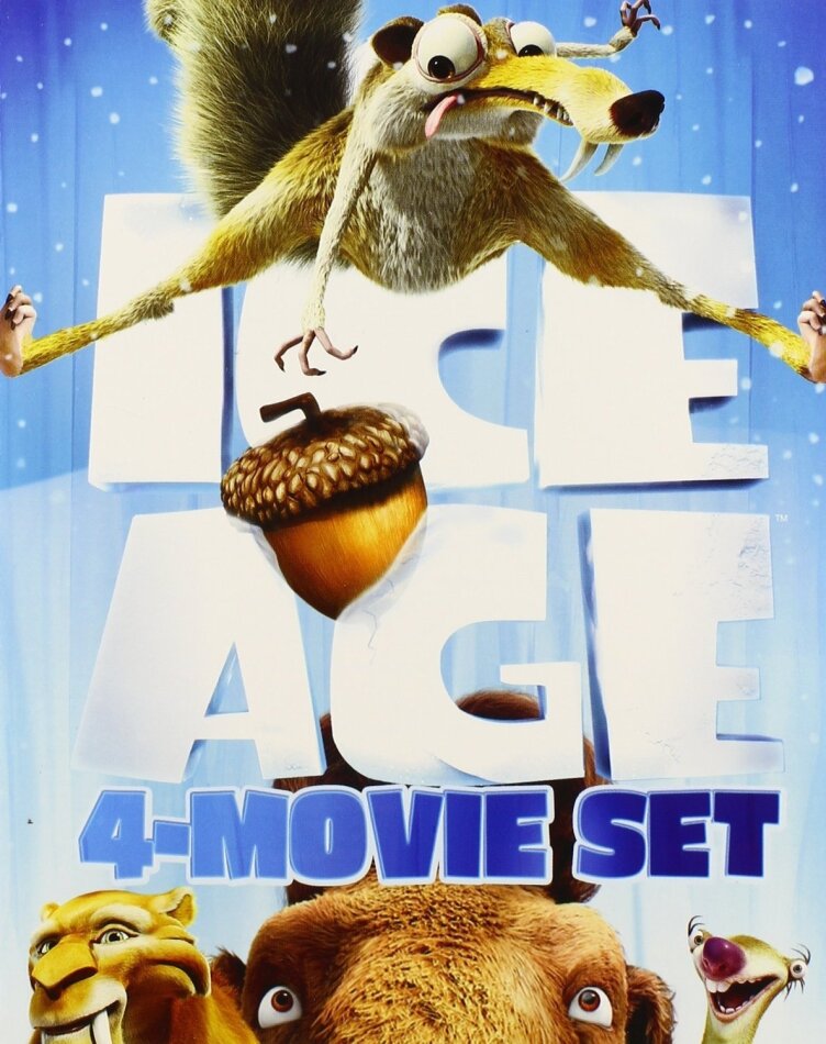 Ice Age 1-4 4 Blu-rays