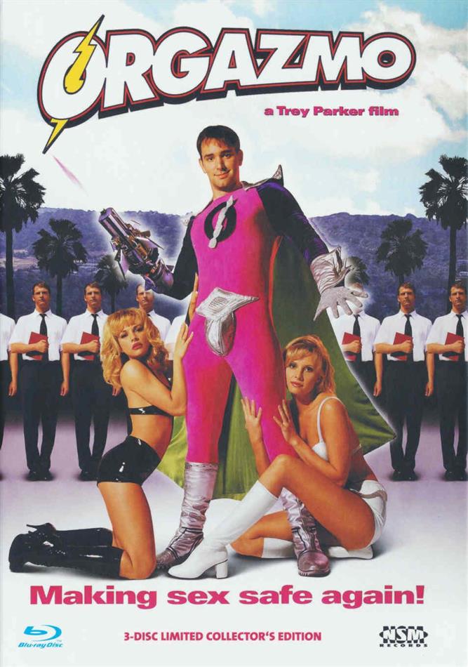 Orgazmo (1997) Cover A, Édition Collector, Édition Limitée, Mediabook, Uncut, Blu-ray + 2 DVD