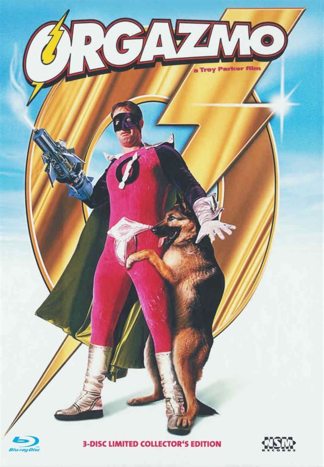 Orgazmo (1997) Cover B, Édition Collector, Édition Limitée, Mediabook, Uncut, Blu-ray + 2 DVD