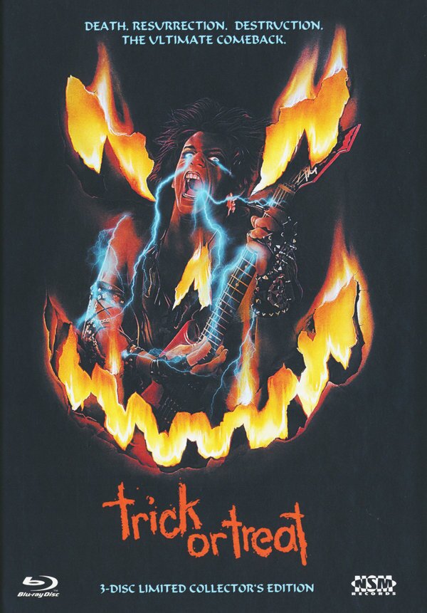 Trick or Treat (1986) Cover A, Collector's Edition, Limited Edition, Mediabook, Uncut, Blu-ray + DVD + CD