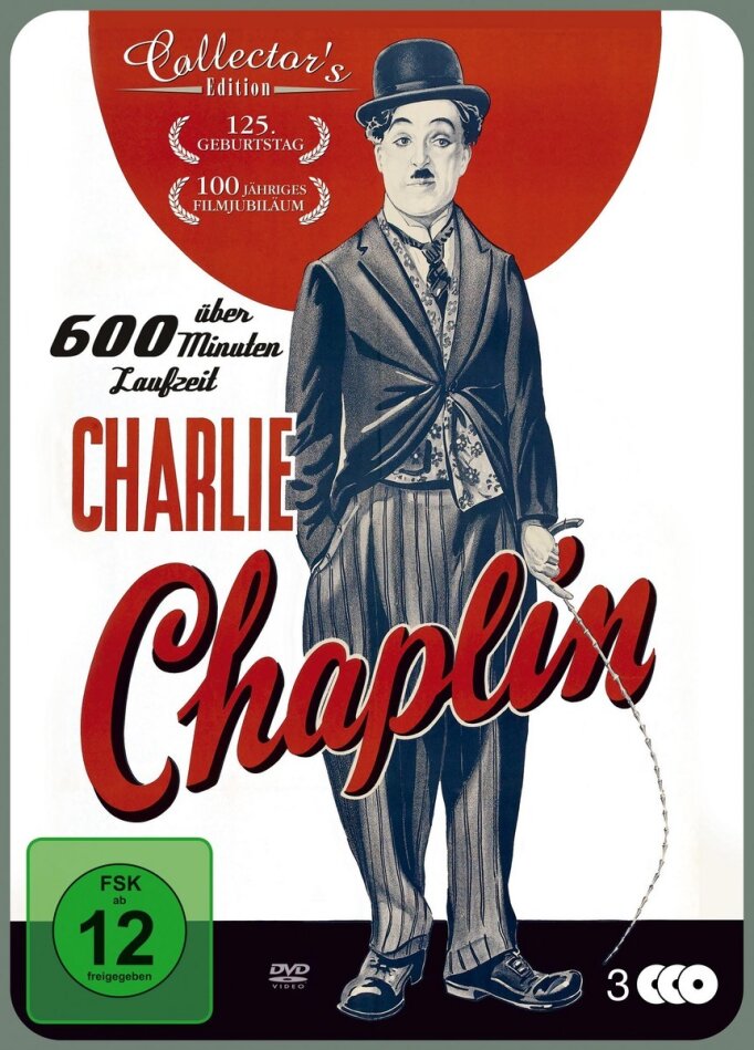 Charlie Chaplin - 125 Jahre Steelbook, 3 DVD