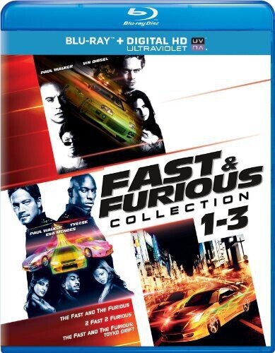 Fast & Furious 1-3 3 Blu-rays