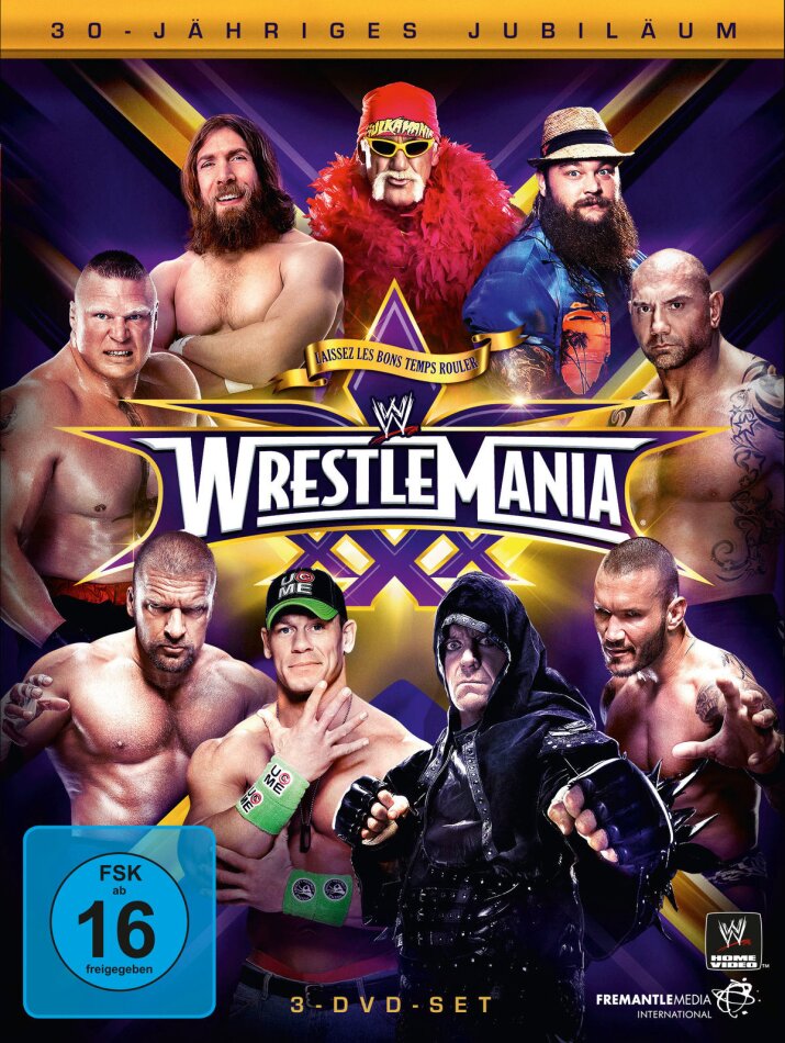 WWE: Wrestlemania 30 3 DVDs