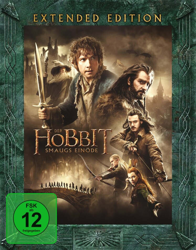 Der Hobbit 2 - Smaugs Einöde (2013) Extended Edition, 3 Blu-rays