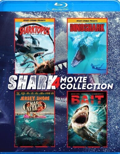 Shark 4 Movie Collection - Sharktopus / Dinoshark / Jersey Shore Shark Attack / Bait 4 Blu-ray