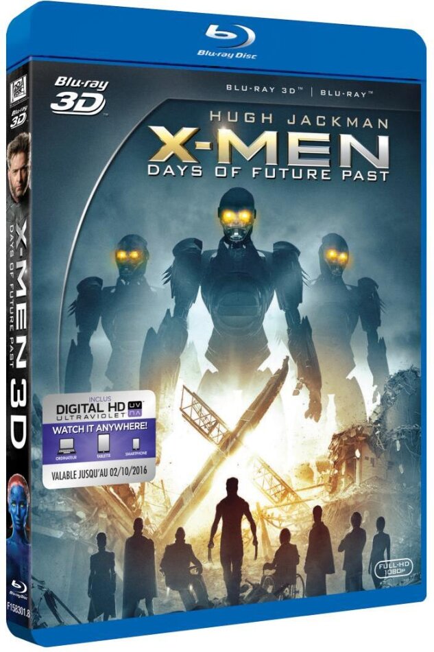 X-Men: Days of Future Past (2014) Blu-ray 3D + Blu-ray