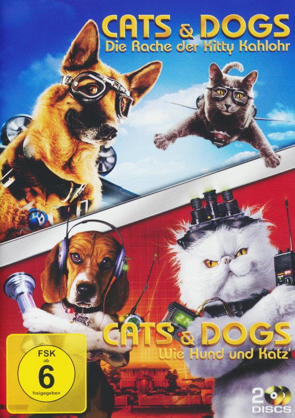 Cats & Dogs 1 & 2 - Wie Hund und Katz / Die Rache der Kitty Kahlohr 2 DVDs