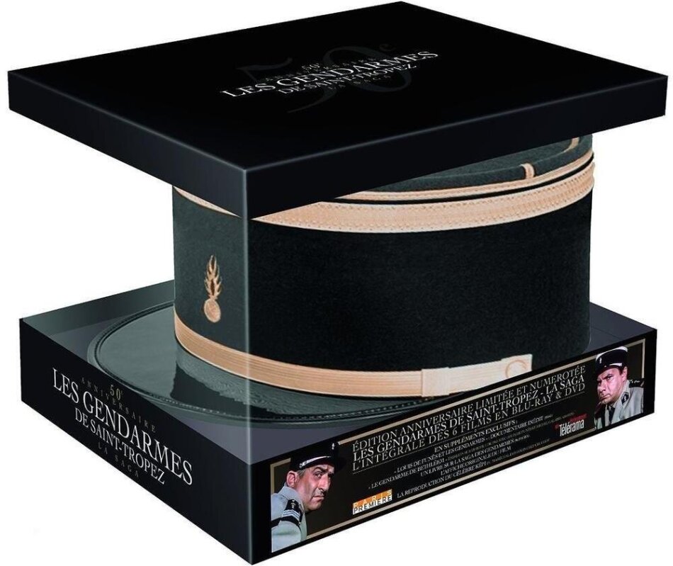 Les Gendarmes de Saint-Tropez - Édition 50ème Anniversaire (1964) + Goodies, Édition Digibook Collector , 6 Blu-ray + 6 DVD + Livre