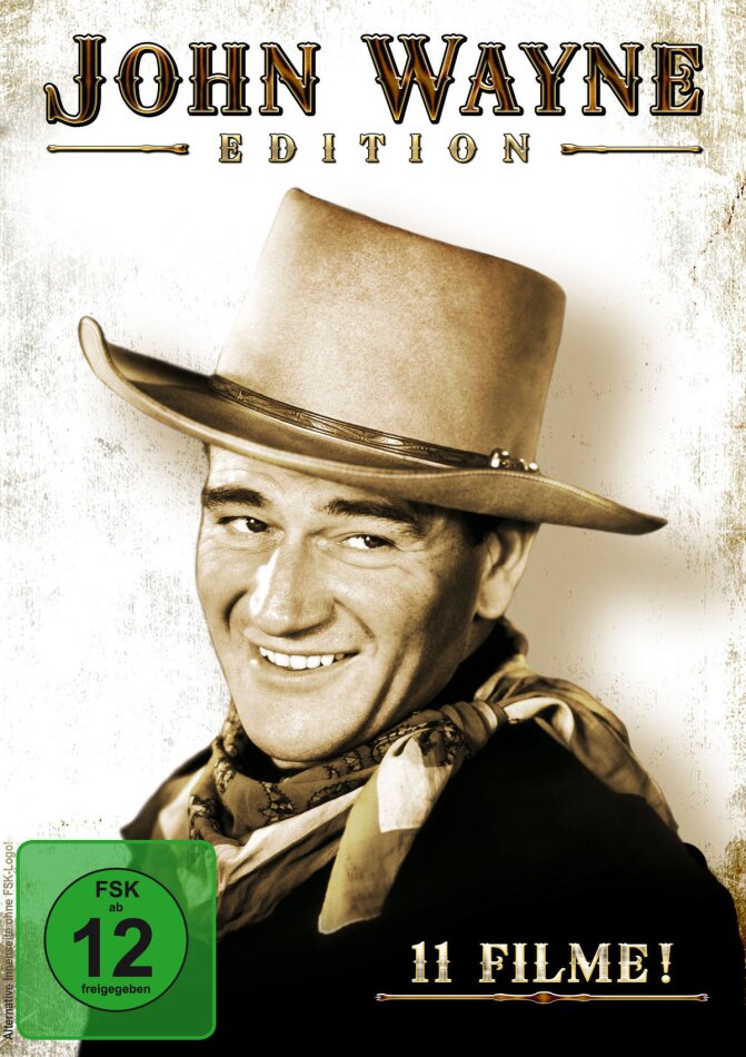 John Wayne Edition - 11 Filme s/w, 3 DVDs