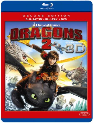 Dragons 2 (2014) (Deluxe Edition, Blu-ray + Blu-ray 3D + DVD)