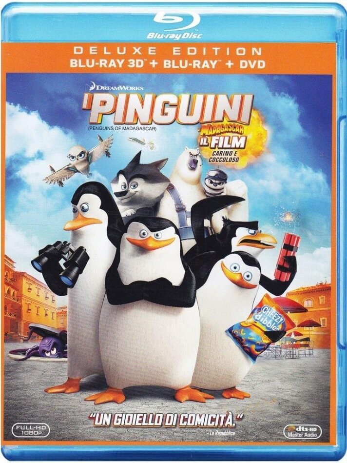 I Pinguini di Madagascar (2014) Deluxe Edition, Blu-ray 3D + Blu-ray + DVD