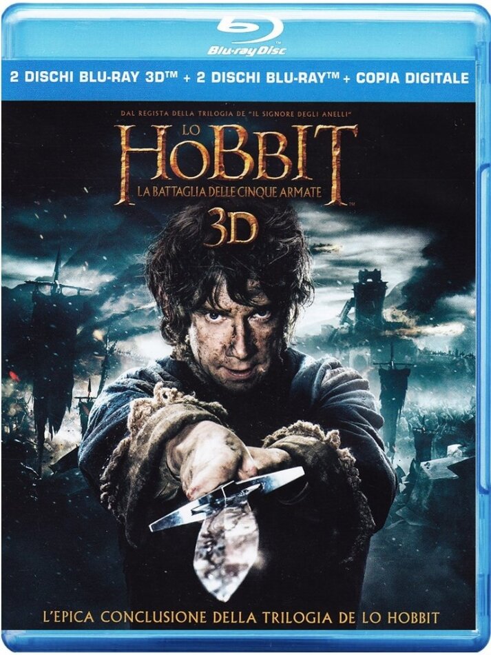 Lo Hobbit 3 - La battaglia delle cinque armate (2014) 2 Blu-ray 3D + 2 Blu-rays
