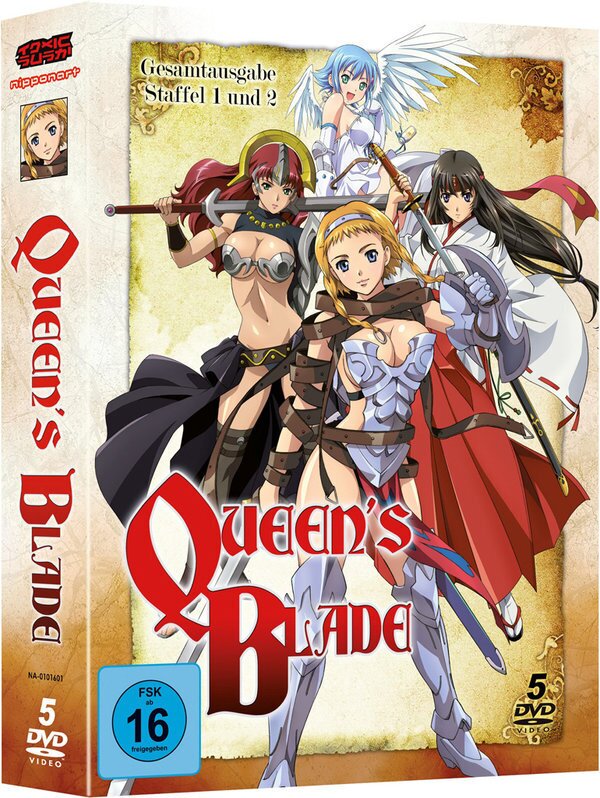 Queen's Blade - Gesamtausgabe Staffel 1 + 2 5 DVDs