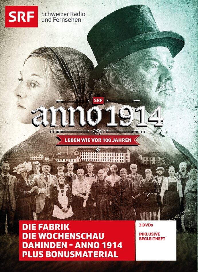 Anno 1914 - Leben wie vor 100 Jahren - SRF Dokumentation 3 DVDs