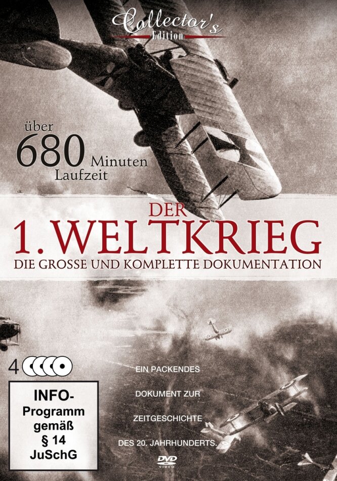 Der 1. Weltkrieg - Die grosse und komplette Dokumentation Steelbook, 4 DVDs