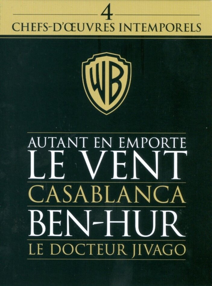 Autant en emporte le vent / Casablanca / Ben-Hur / Le Docteur Jivago - 4 chefs-d'oeuvres intemporels 6 DVD