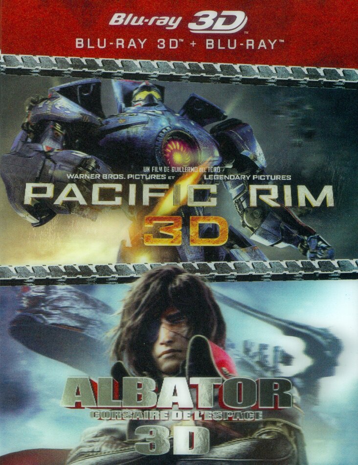 Pacific Rim 3D / Albator 3D - Corsaire de l'espace 2 Blu-ray 3D + 2 Blu-rays
