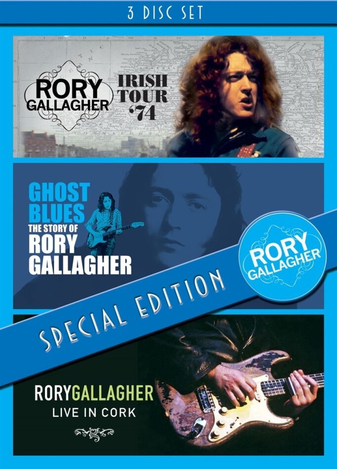 Rory Gallagher - Irish Tour 74 / Ghost Blues / Live In Cork 3 DVD