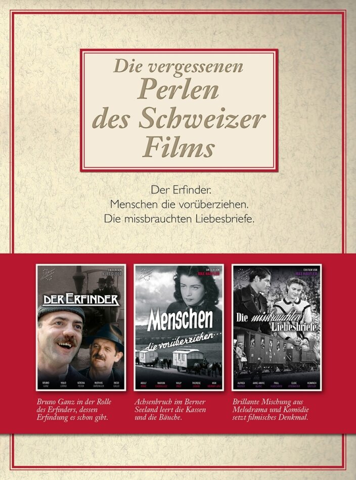 Die vergessenen Perlen des Schweizer Films 3 DVDs