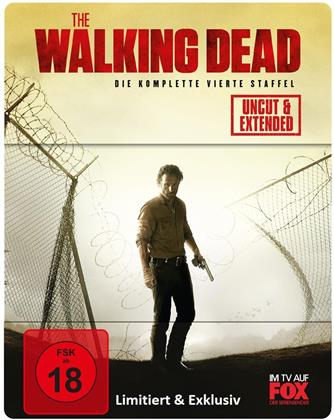 The Walking Dead - Staffel 4 (Extended Edition, Steelbook, Uncut, 5 Blu-rays)