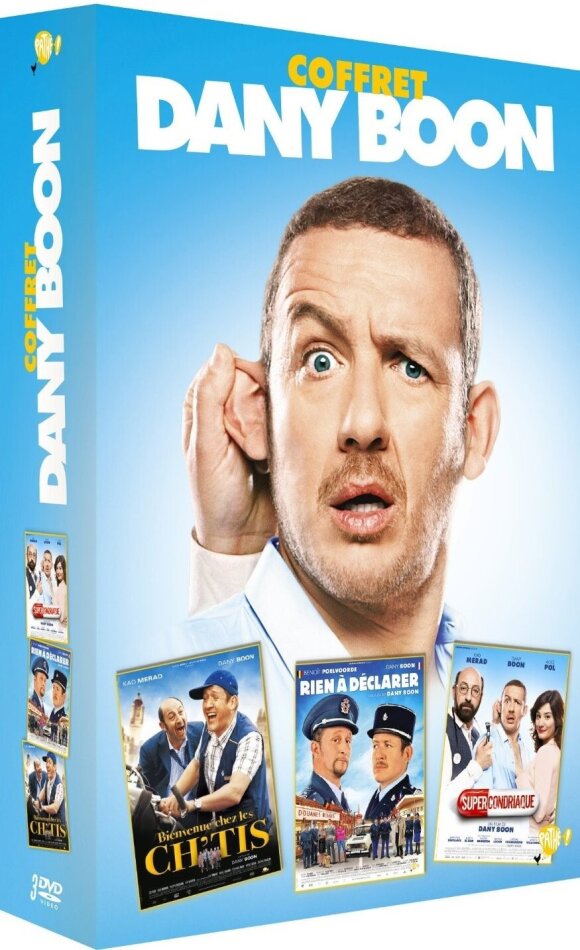 Coffret Dany Boon - Supercondriaque / Rien à déclarer / Bienvenue chez les Ch'Tis 3 DVDs