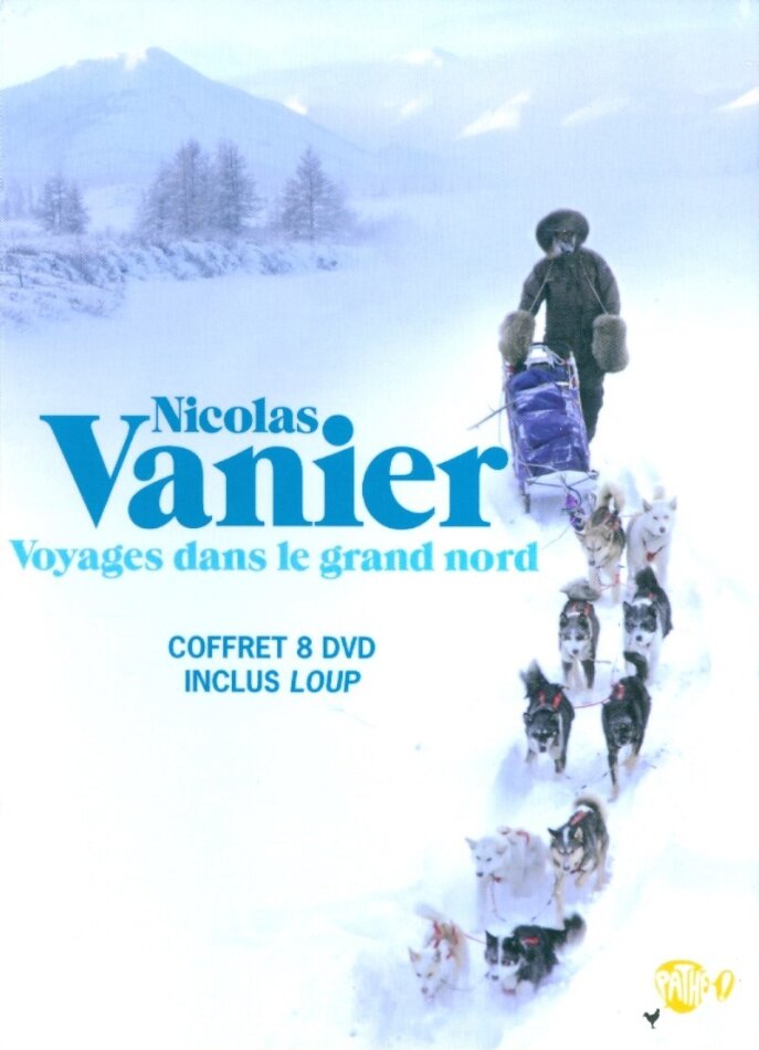 Nicolas Vanier - Voyages dans le Grand Nord - Loup / Coureurs des bois / Le triathlon historique / Le voyageur du froid / L'enfant des neiges / Chiens des neiges / L'odyssée blanche / L'odyssée sibérienne 8 DVD