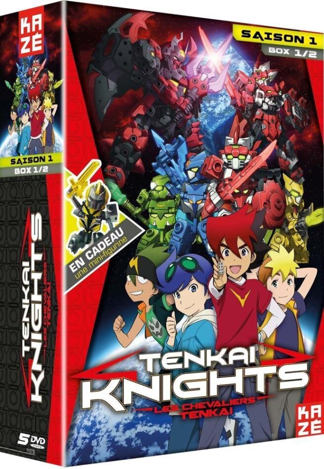 Tenkai Knights - Saison 1 - Box Vol. 1 (5 DVD + 1 Figurine)