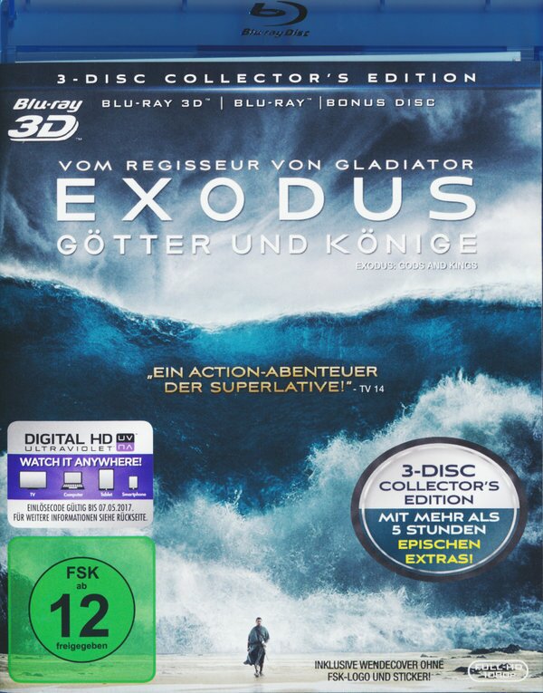Exodus - Götter und Könige (2014) Collector's Edition, Blu-ray 3D + 2 Blu-rays