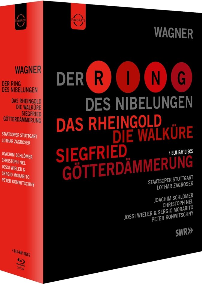 Staatsorchester Stuttgart, Lothar Zagrosek & Wolfgang Probst - Wagner - Der Ring des Nibelungen Euro Arts, 4 Blu-rays
