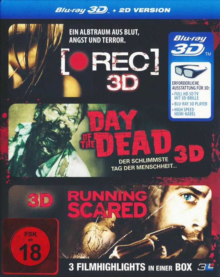 (Rec) 3D / Day of the Dead 3D/ Running Scared 3 Blu-ray 3D (+2D)